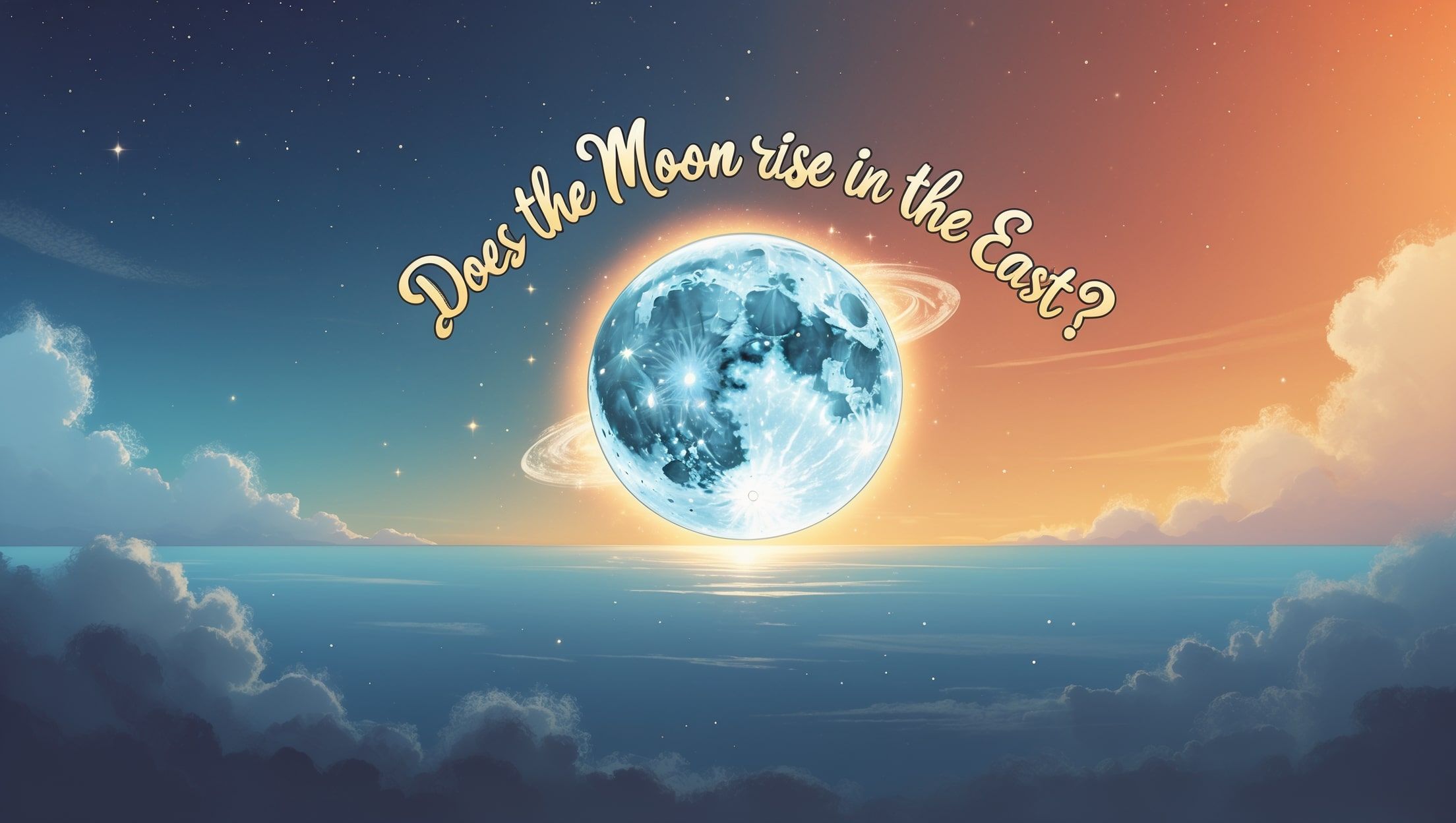 क्या चाँद पूर्व में उगता है?