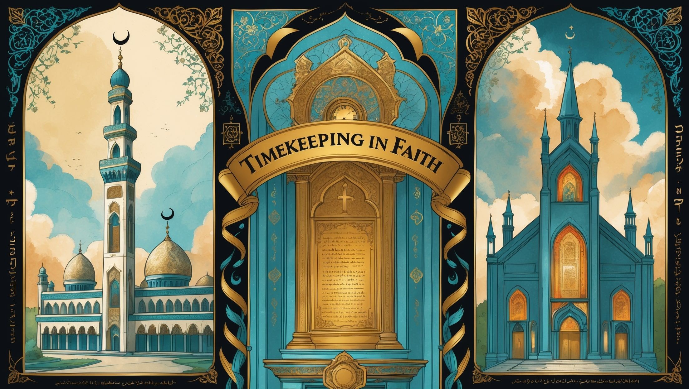 इस्लाम, यहूदी धर्म और ईसाई धर्म में समय की गणना