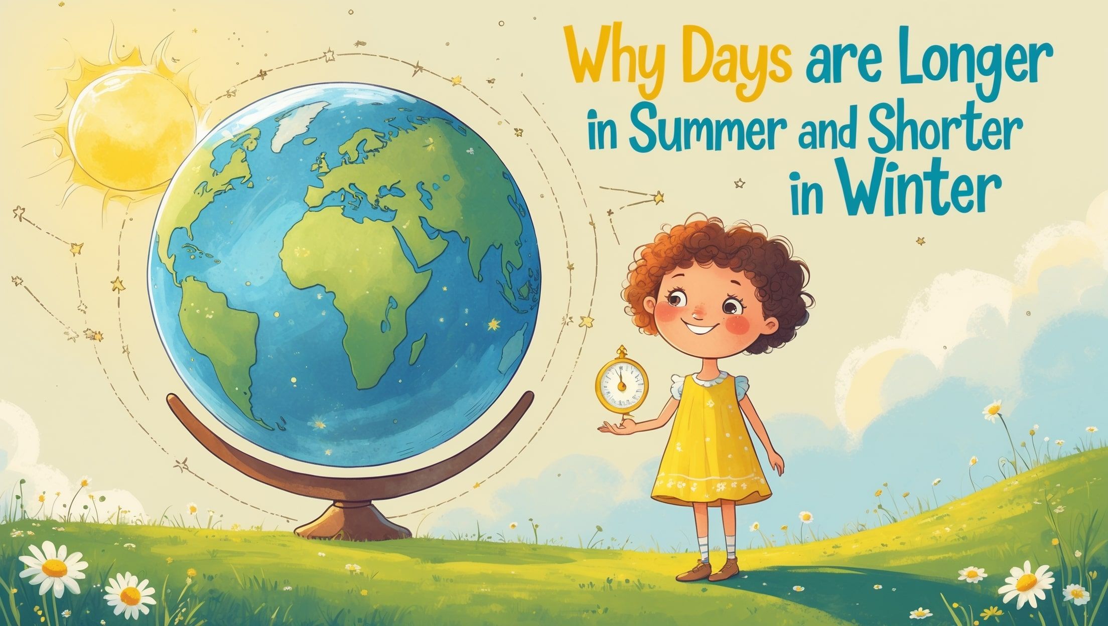 गर्मियों में दिन लंबे और सर्दियों में छोटे क्यों होते हैं?