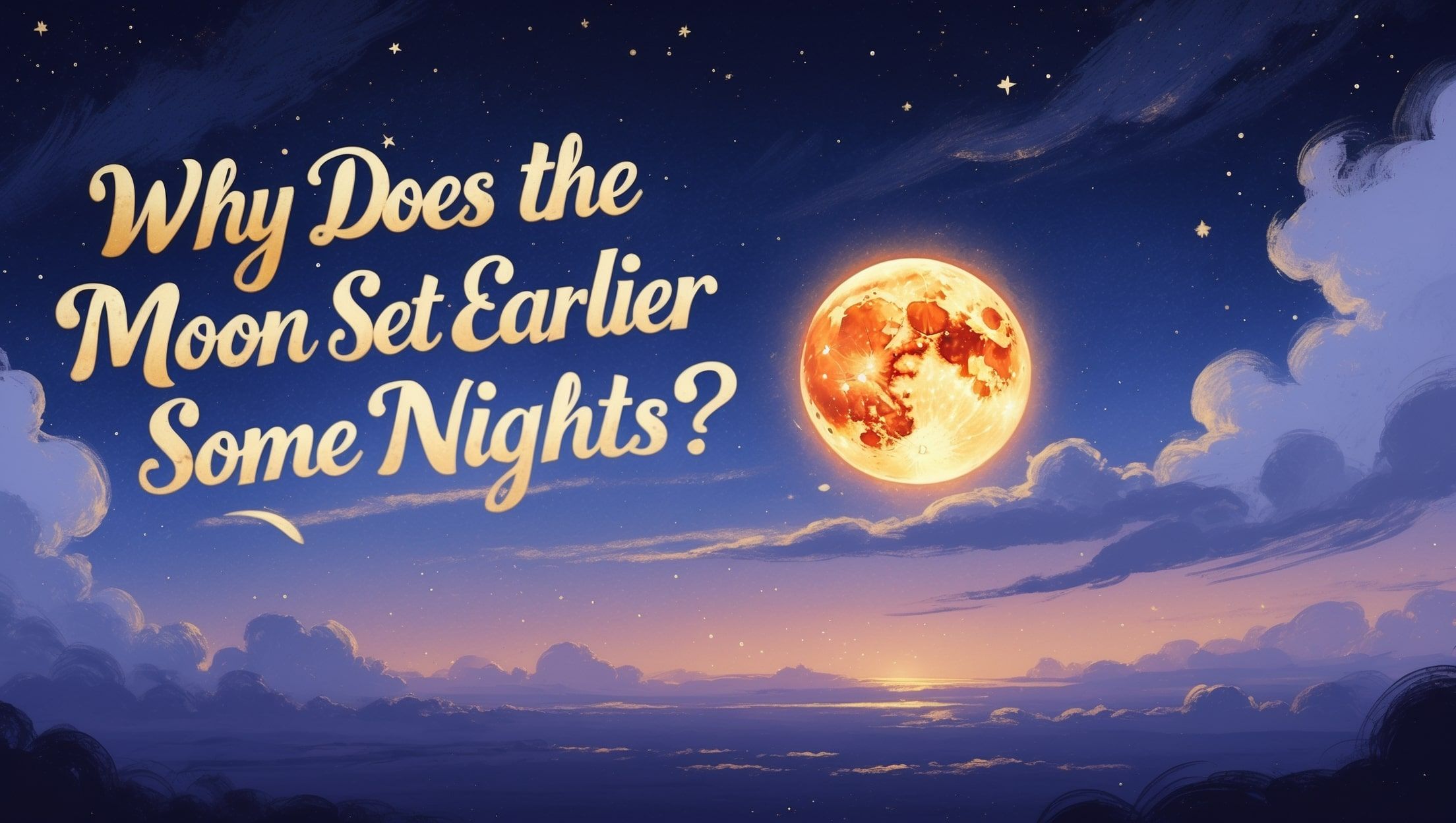 कुछ रातें चंद्रमा पहले क्यों अस्त हो जाता है?