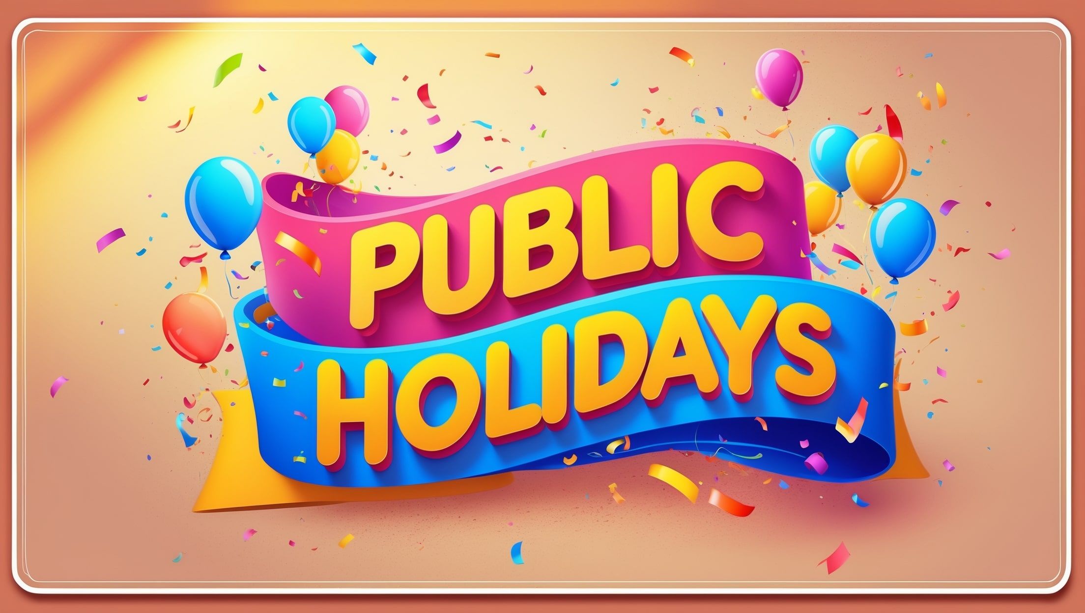 सार्वजनिक छुट्टियों के बारे में आप कभी भी सोचते थे